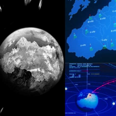 On the left we have the best image of the OPM continent in the manga, it is part of a sequence ...