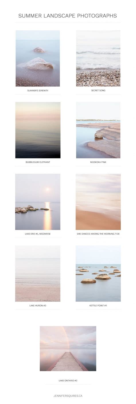 Best of Summer Landscape Photographs by Jennifer Squires