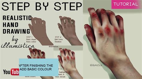 REALISTIC HANDS DRAWING [ DIGITAL ART ] - YouTube