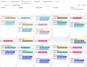 Team Schedule | Template by ClickUp™