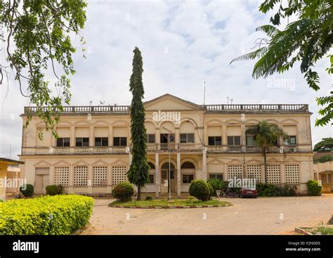 Benin, West Africa, Porto-Novo, old french colonial building Stock ...