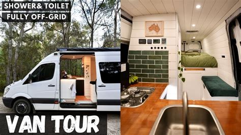 VAN TOUR: DIY Luxury Off-Grid Camper Van Conversion - YouTube