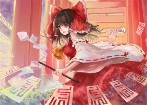 Reimu Hakurei - Fan art by Michelle Angelene by 3dsensemediaschool on DeviantArt