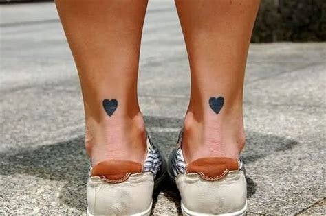 54 Adorable Heart Tattoo On Ankle - Tattoo Designs – TattoosBag.com