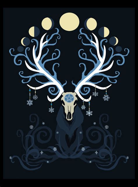 Pin on Horned God | Pagan art, Yule, Winter solstice