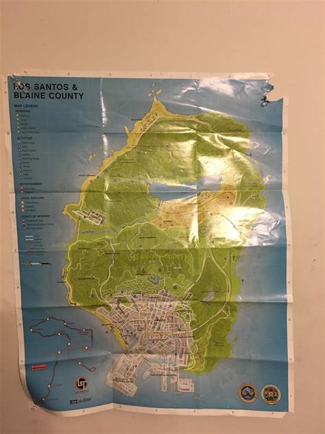I still have my GTA 5 map from when I got a copy in 2013 when the game came out : r/gtaonline