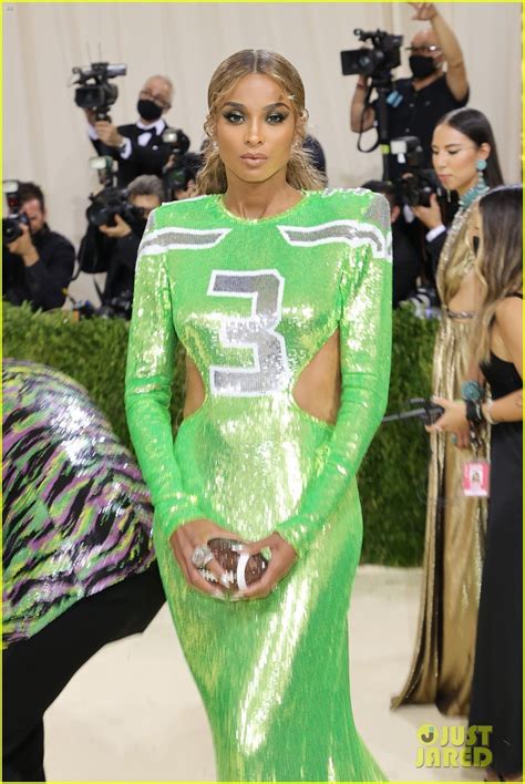 Ciara Wears Husband Russell Wilson's Number on Football Inspired Gown ...