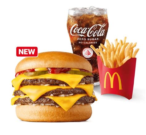 McDonald's Has New Triple Cheeseburger And Apple Custard Pie | Eatbook.sg