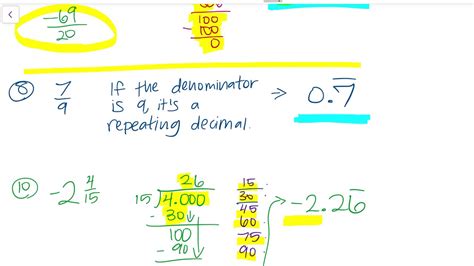 Rational Numbers As Decimals Calculator