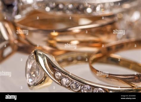 Jewelry on a white background Stock Photo - Alamy