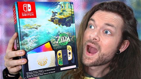 UNBOXING the ZELDA: Tears of the Kingdom OLED Nintendo Switch ...