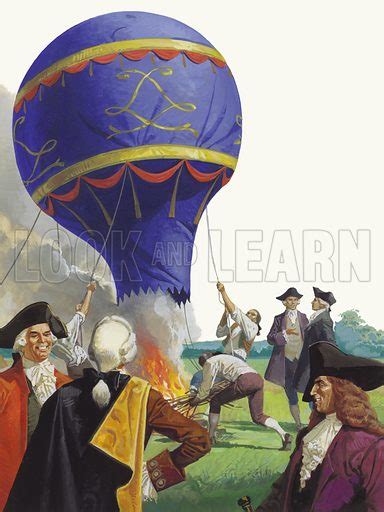 The Montgolfier brothers launch a hot-air balloon – Historical articles ...