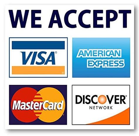 We Accept Credit Cards Sign Printable Free