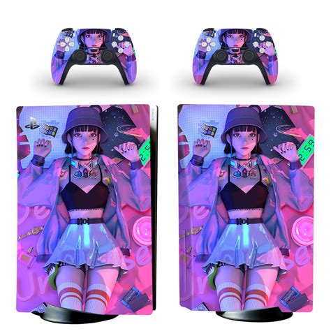 Anime Girl Wallpaper Skin Sticker For PS5 Skin And Controllers ...