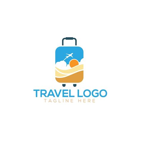 Premium Vector | Travel agent logo design vector illustration