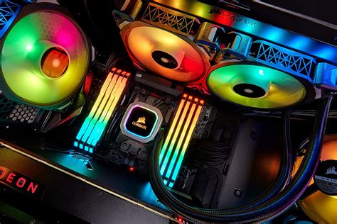 Corsair H100i RGB PLATINUM AIO Liquid CPU Cooler,240mm,Dual ML120 PRO ...