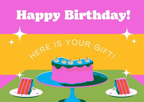 Birthday Gift Certificate Templates