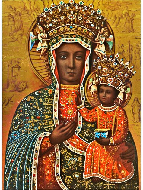 "Our Lady of Czestochowa, Black Madonna Poland, Virgin Mary and Child Jesus" Sticker for Sale by ...