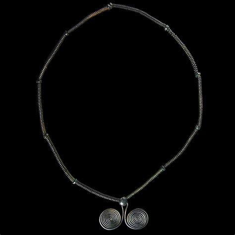 European Bronze Age Necklace with Spiral Pendant - St James Ancient Art