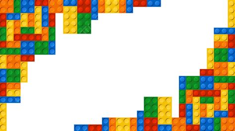 Lego Border Colorful Decoration, Lego, Frame, Toy PNG Transparent ...