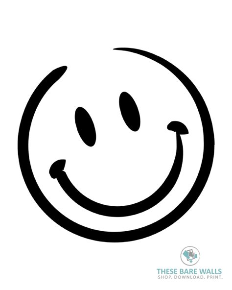 Smiley Face Printable Wall Art | Printable wall art, Wall printables, Wall art