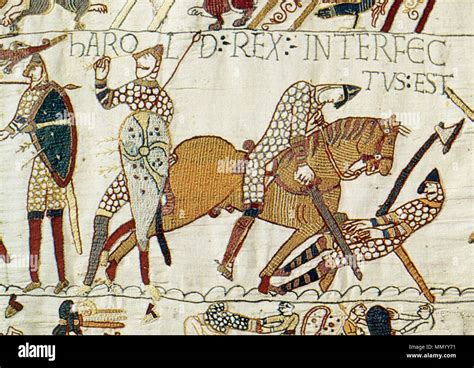 Bayeux tapestry harold eye hi-res stock photography and images - Alamy