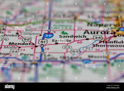 Earlville illinois map hi-res stock photography and images - Alamy