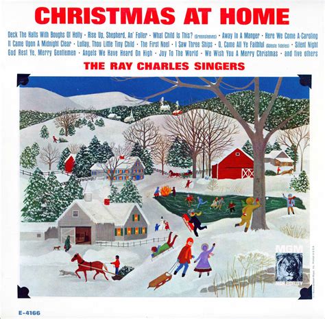 Charles, Ray Singers. Christmas At Home. (E4166) - Christmas Vinyl Record LP Albums on CD and MP3