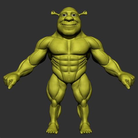 WIP - Shrek on steroids — polycount