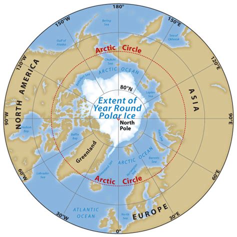 Europe Map Arctic Circle