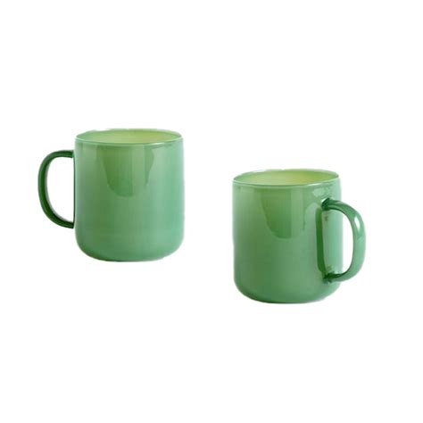 Trouva: Jade Borosilicate Mug - Set Of 2