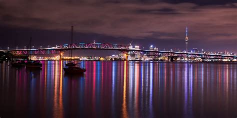 Auckland Night Reflections : r/newzealand