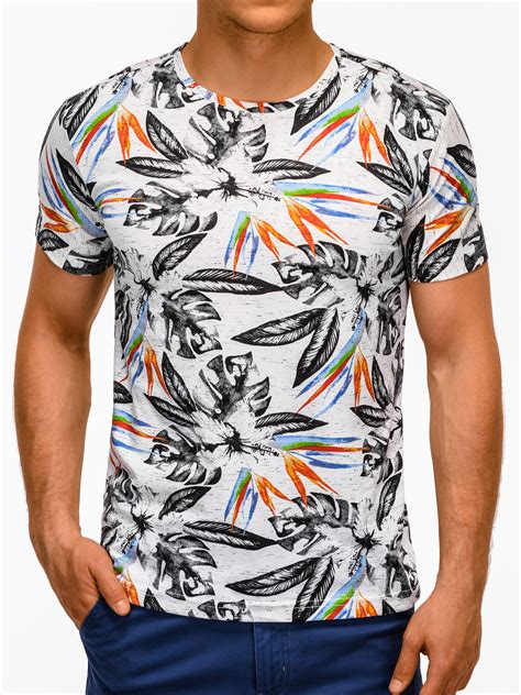 Men's printed t-shirt S1171 - white | MODONE wholesale - Clothing For Men