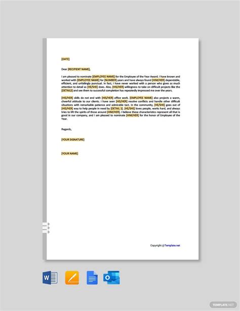 Endorsement Letter in Google Docs, Pages, Word, Google Docs, Outlook ...