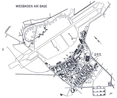 USAREUR Installation Maps - Wiesbaden AB late 1970s