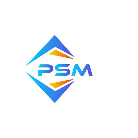 PSM abstract technology logo design on white background. PSM creative ...