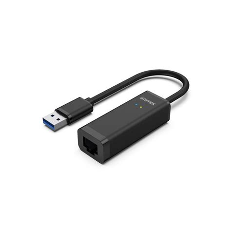 USB 3.0 to Gigabit Ethernet Adapter in Black