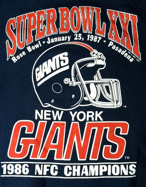 New York Giants 1987 Super Bowl Crewneck by SportsSportsSports