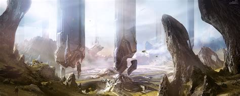 ArtStation - Halo 4 - Forerunner structures, sparth . | Concept art, Sci fi concept art, Fantasy ...