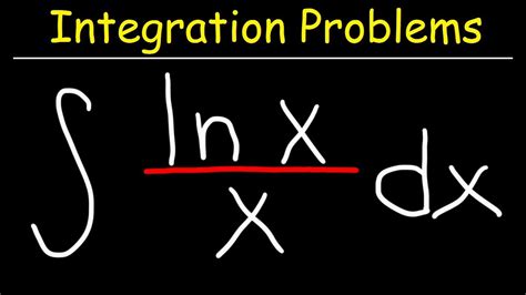 Integral of lnx/x - YouTube