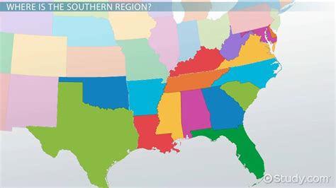 Southern Region of the U.S.: Lesson for Kids - Lesson | Study.com