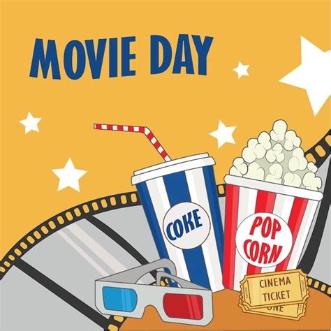 Premium Vector | Movies day