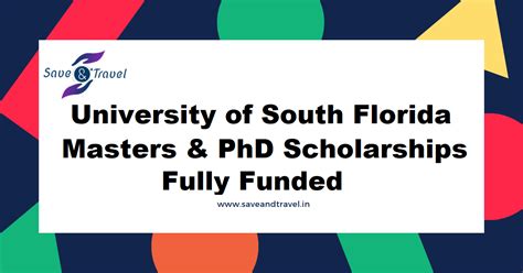 Fully Funded Scholarships at University of South Florida