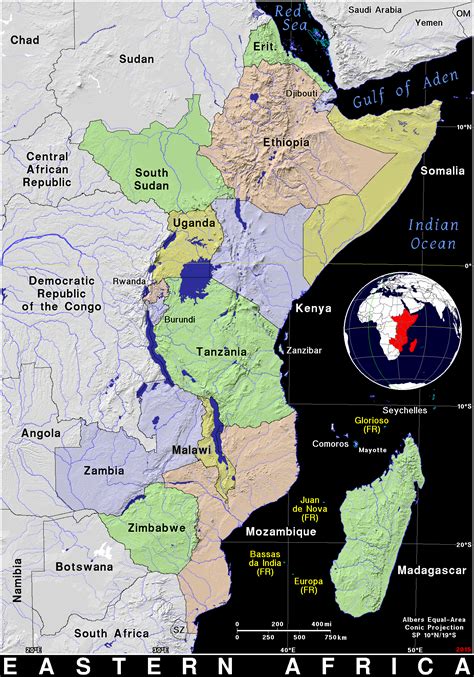 Eastern Africa · Public domain maps by PAT, the free, open source, portable atlas