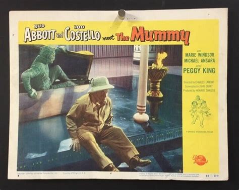 Abbott and Costello Meet the Mummy Original Lobby Card *Hollywood ...