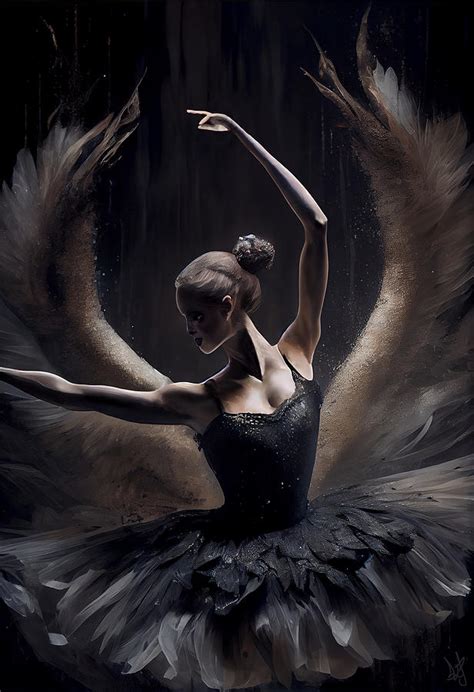 Swan Lake Black Swan Digital Art by Jackson Parrish - Pixels