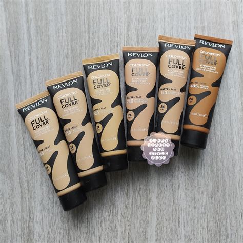 REVIEW Revlon Colorstay Full Cover Foundation + Shades Swatches! Great ...