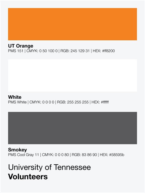 University of Tennessee - Gameday Colors Poster | University of tennessee, Tennessee, Tennessee ...