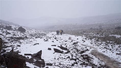 Snow Falling on Mount Kilimanjaro - YouTube