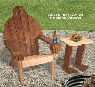 Bigfoot Adirondack Chair & Side Table Plans, All Yard & Garden Projects: The Winfield Collection